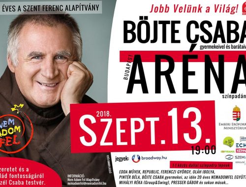 Böjte Csaba plakát