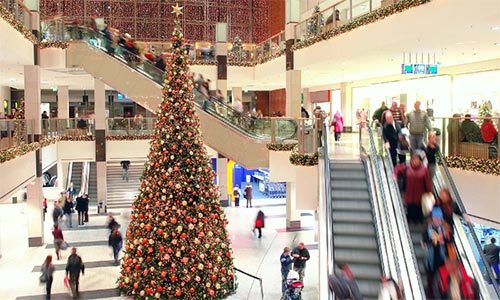 karácsonyfa plázában