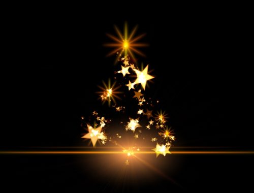 karácsonyfa csillagokból
