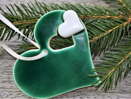 zöld karácsonyfadísz