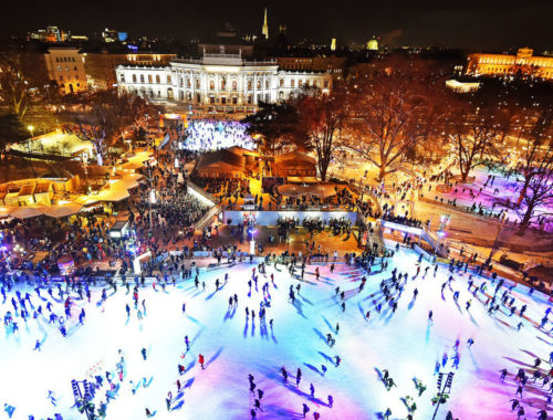 jégkori pályák egy téren