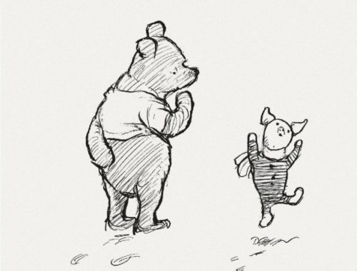 rajz Micimackóról és Malackáról