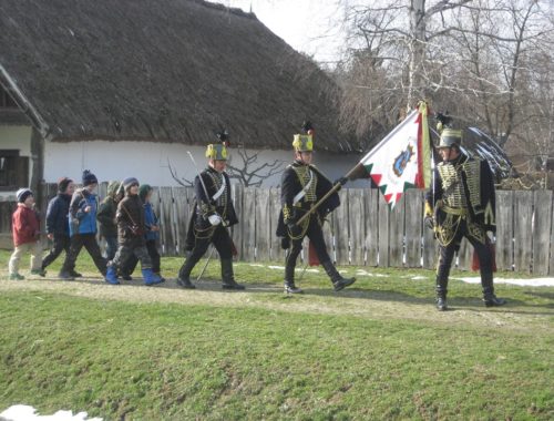Szenna skanzen (huszárok felvonulása)