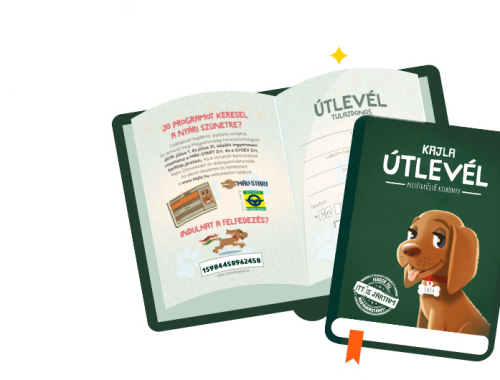 játék útlevél gyerekeknek egy kutyával