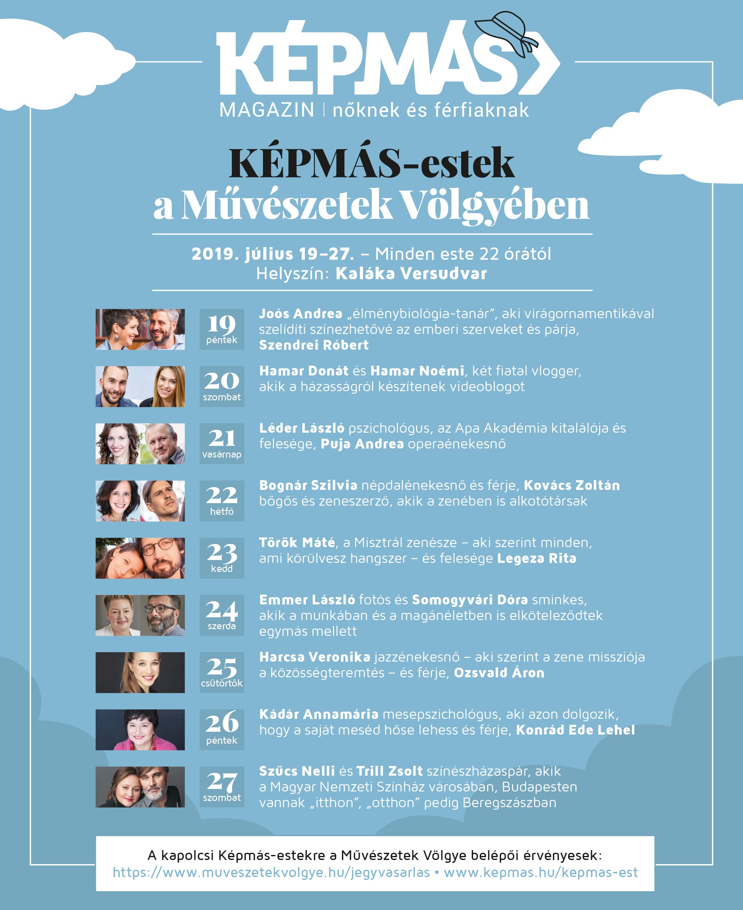 Művészetek Völgye program plakátja