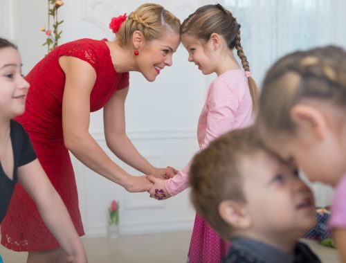 Balatoni Kata kislányával