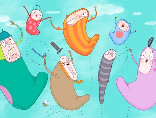 Egy kupac kufli rajz