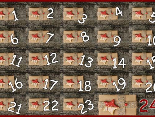 számok, dobozok csillaggal