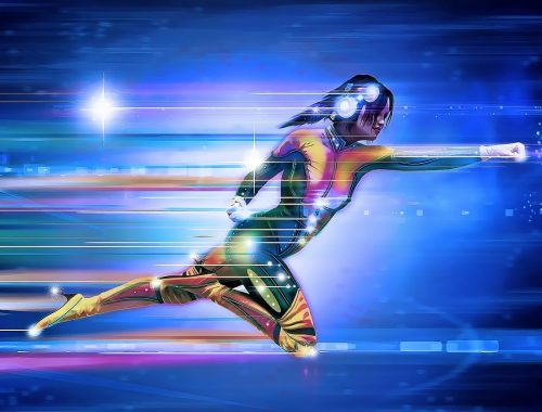 női szuperhős alak