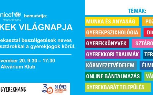 A Gyermekek Világnapja rendezvény plakátja