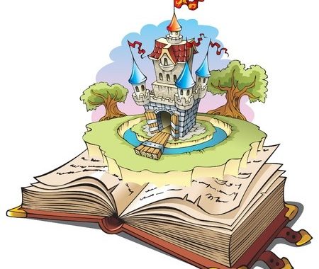 mesekönyv egy kastéllyal