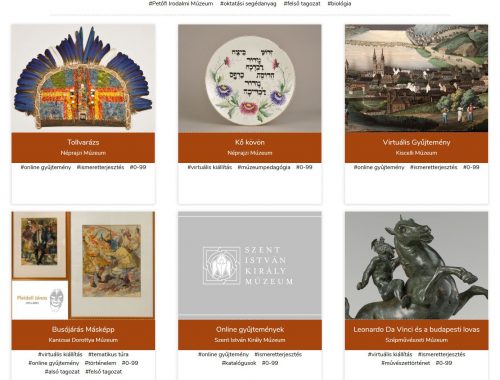 virtuális múzeumtúra weboldal