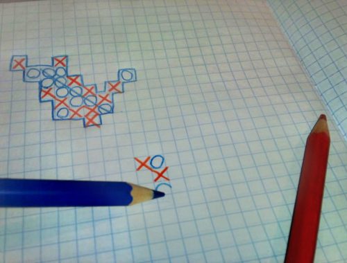 amőba - játék paírral és ceruzával