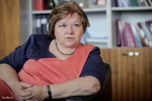Csépe Valéria interjú közben
