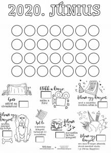 naptár - június