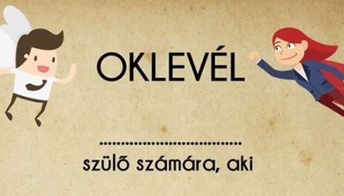 Felelős Szülők Iskolája oklevél
