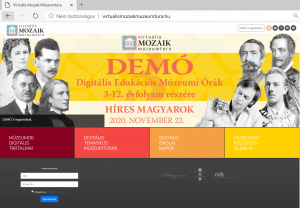 Virtuális Mozaik Múzeumtúra weboldal