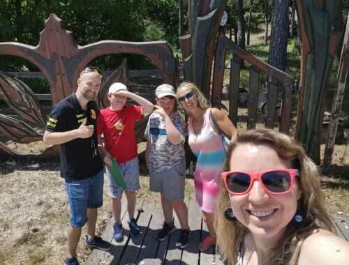 szabadtéri kincskereső játék