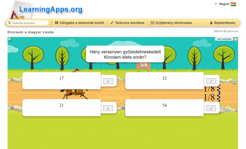DEMÓ 5 - Kincsem, a híres magyar versenyló