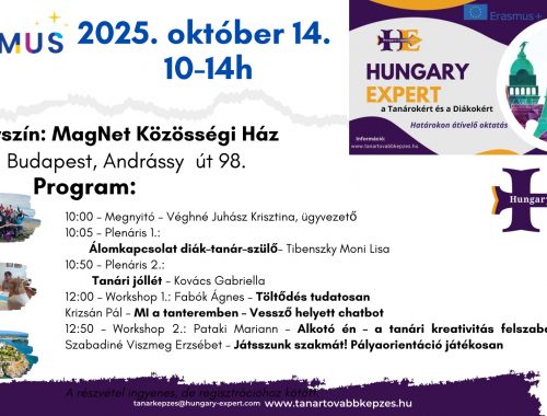 Inspiráció, jóllét és innováció – Erasmus+ szakmai nap pedagógusoknak