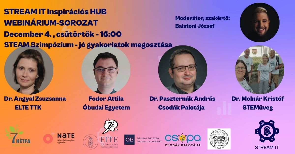 Ingyenes online STEAM-webinárium pedagógusoknak