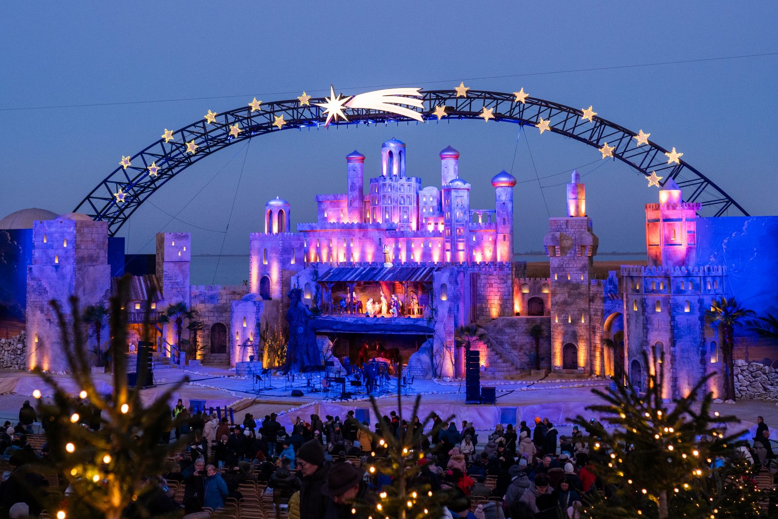 Betlehemi fényvarázs várja a látogatókat a Fertő-tónál