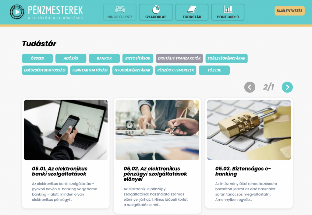 Legyél Te is Pénzmester! – Ingyenes tudástár, kvízjáték és értékes nyeremények középiskolás diákoknak és tanároknak, már a PÉNZ7-en is