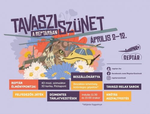 Tavaszi szüneti élménydömping a szolnoki RepTárban – programokkal várják a családokat