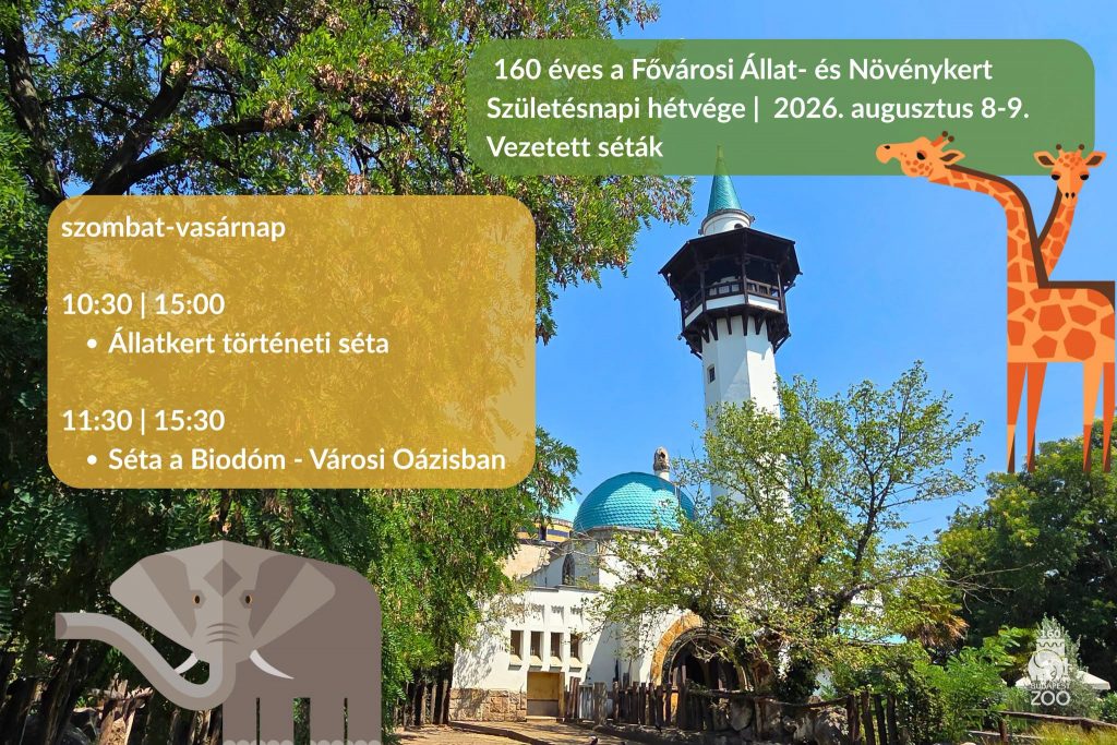 A hétvégén lesz 160 éves az Állatkert!
