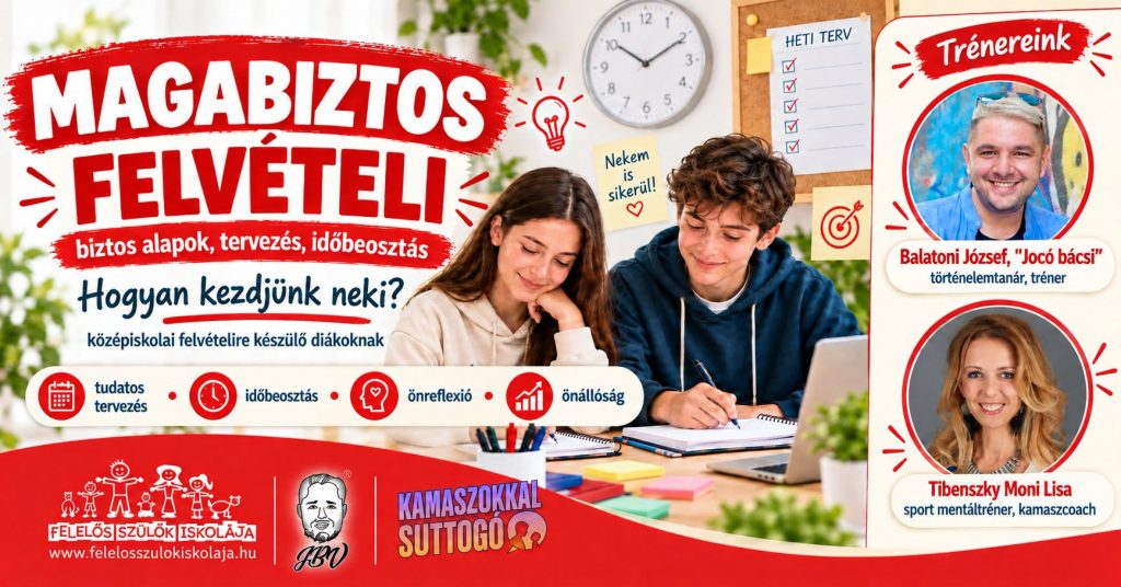Felvételi para! – Stressz helyett tudatos tervezés, de hogyan?