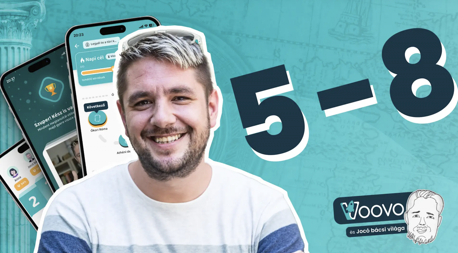 Újdonságokkal bővült a Jocó bácsi × Voovo történelemtanuló alkalmazás